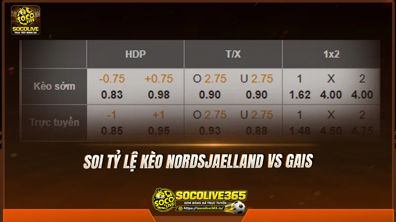 Soi tỷ lệ kèo trận Nordsjaelland vs GAIS Soi tỷ lệ kèo trận Nordsjaelland vs GAIS