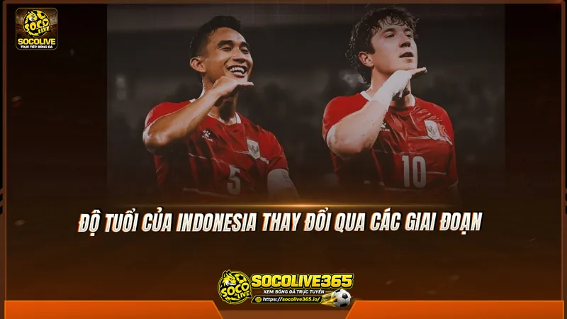 Độ tuổi của Indonesia thay đổi qua các giai đoạn Độ tuổi của Indonesia thay đổi qua các giai đoạn